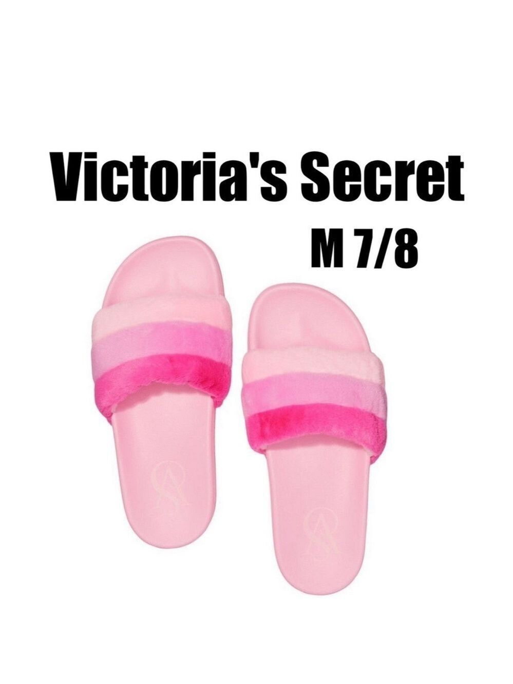 VICTORIA'S SECRET
Striped Faux Fur Slides
